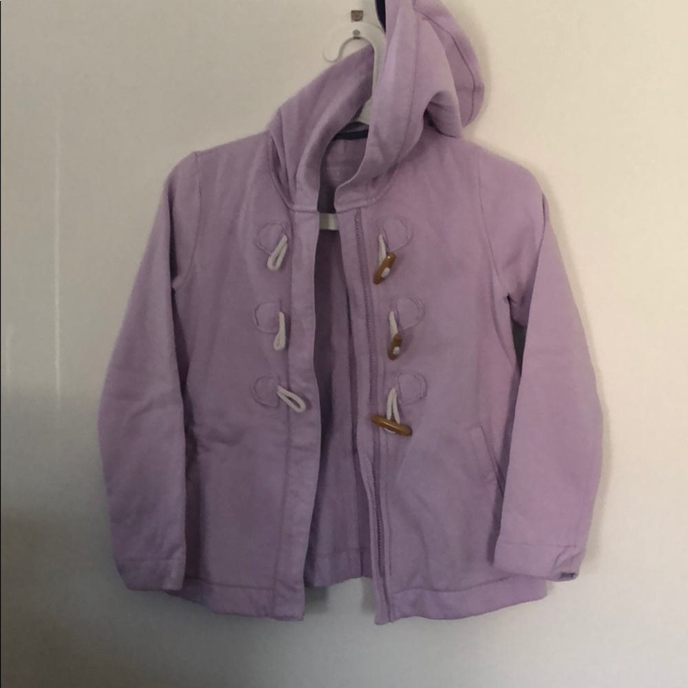 Lands End (7-8) lilac zippered sweatshirt